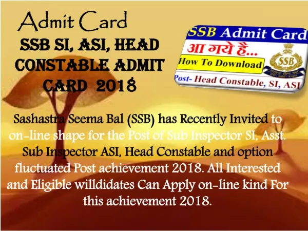 admit card