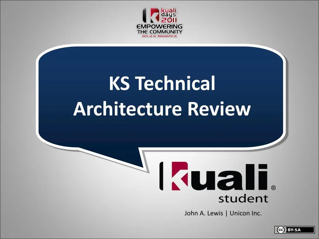 ks technical architecture review