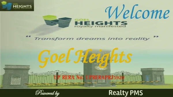 Goel Heights | Realty PMS | Lucknow Property 9621132076 | Faizabad Road (8447896999)