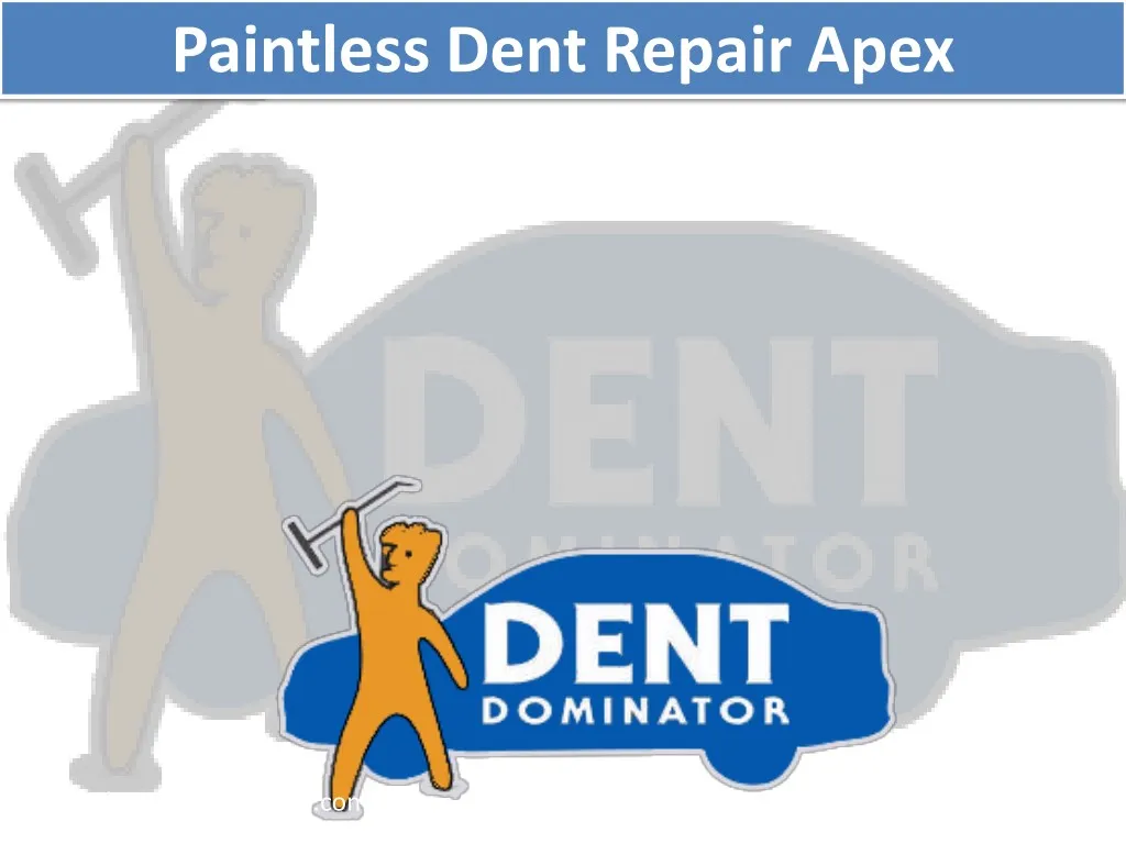 paintless dent repair apex