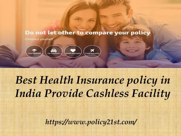 Best Health Insurance policy in India Provide Cashless Facility