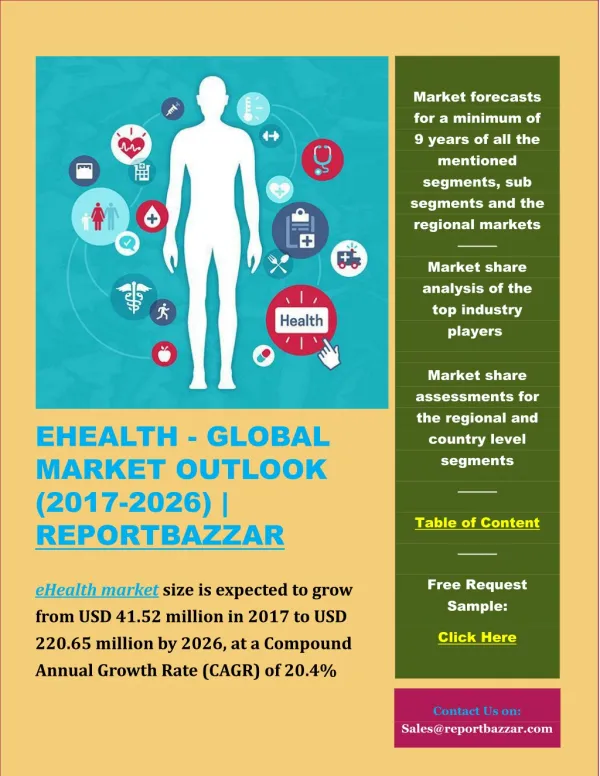 eHEALTH - GLOBAL MARKET OUTLOOK (2017-2026)