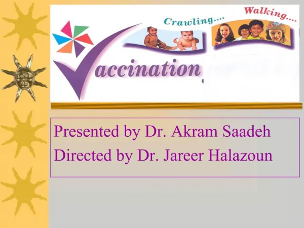 Presented by Dr. Akram Saadeh Directed by Dr. Jareer Halazoun