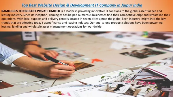 Top Best Website Design & Development IT Company in Jaipur India