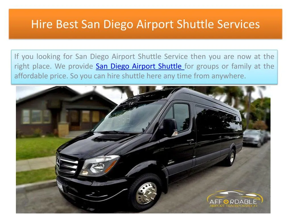 hire best san diego airport shuttle services