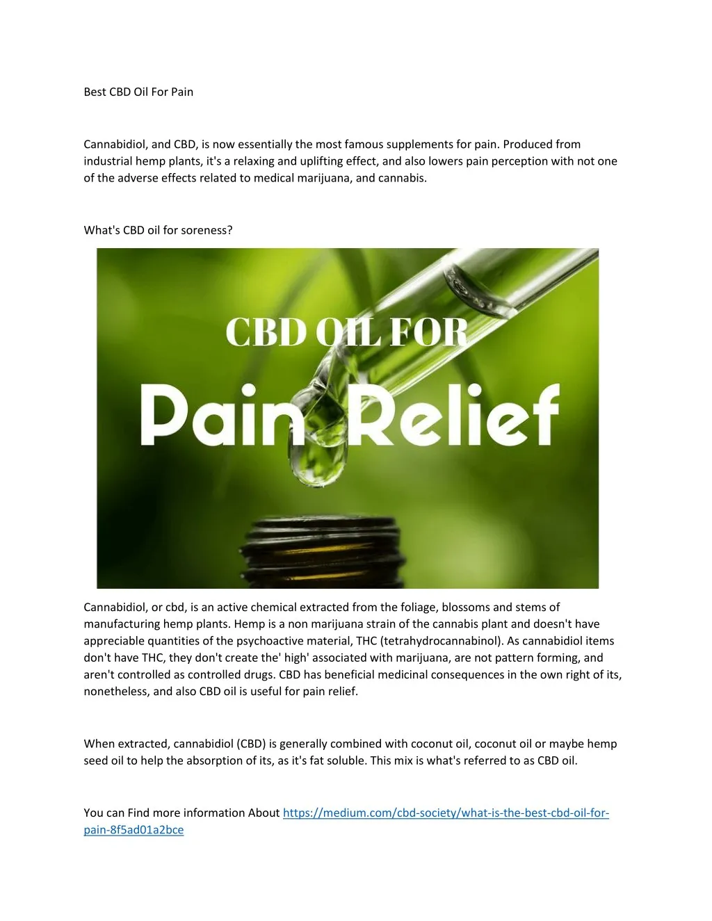 best cbd oil for pain