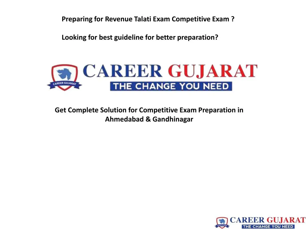preparing for revenue talati exam competitive