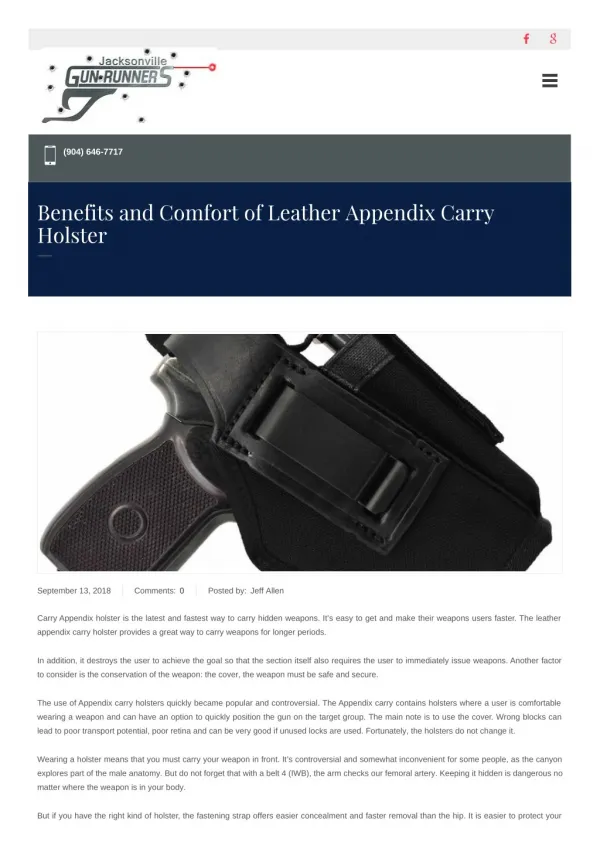 Concealed Carry leather Holster