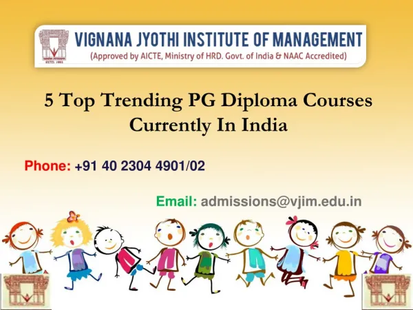 5 Top Trending PG Diploma Courses Currently In India