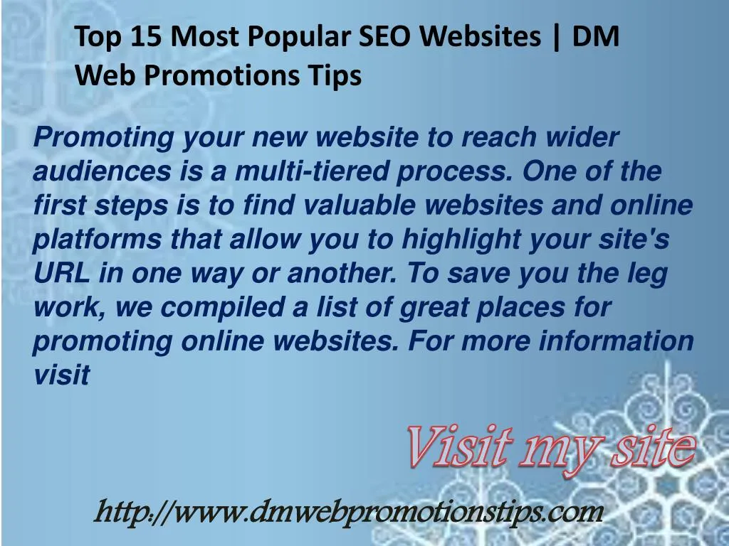 top 15 most popular seo websites