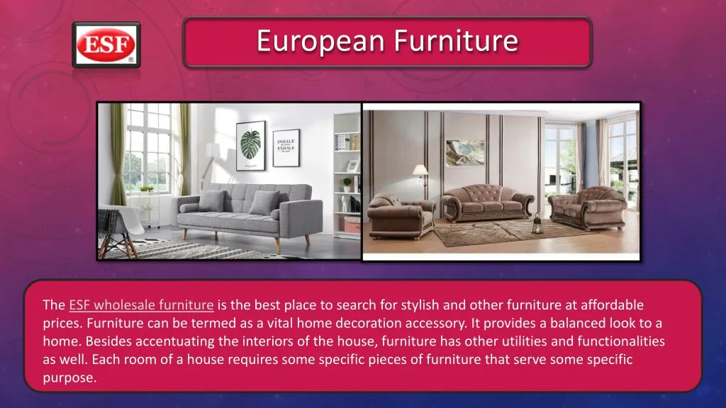 european furniture