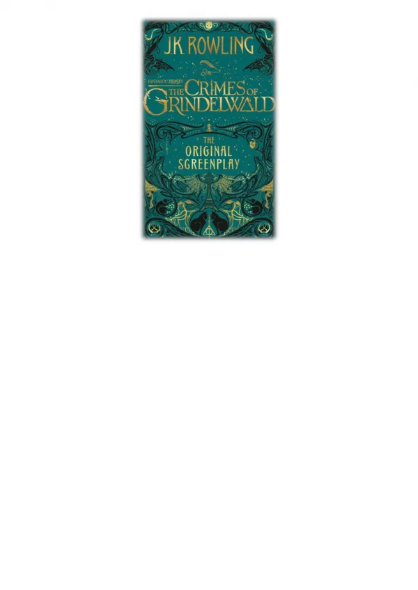 [PDF] Free Download Fantastic Beasts: The Crimes of Grindelwald By J.K. Rowling