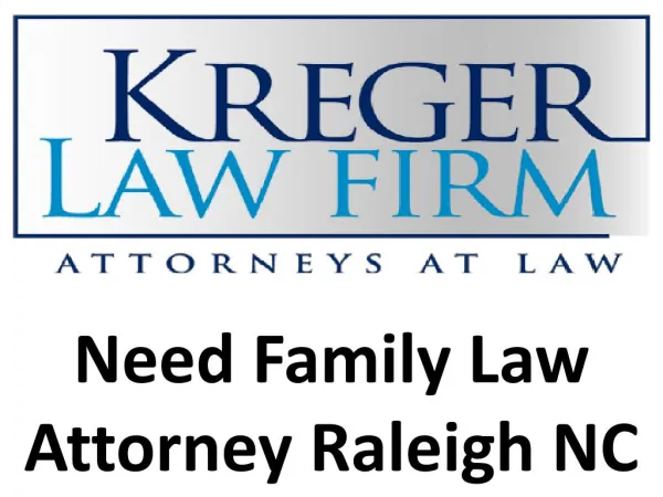 Need Family Law Attorney Raleigh NC