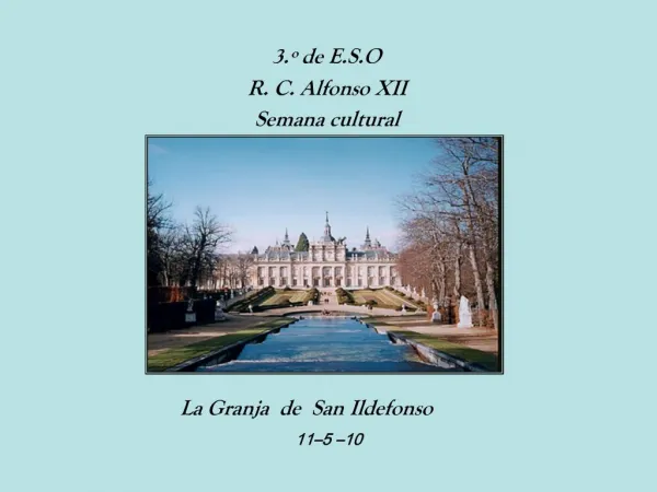 3. de E.S.O R. C. Alfonso XII Semana cultural