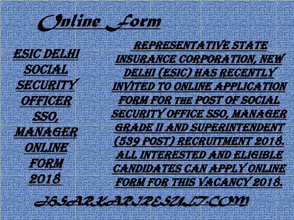 online form