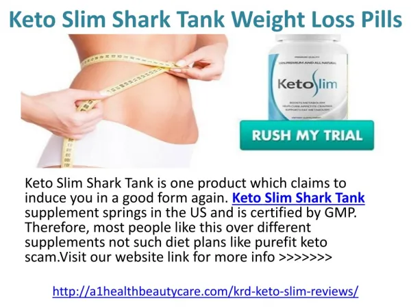 Keto Slim Shark Tank Weight Loss Pills