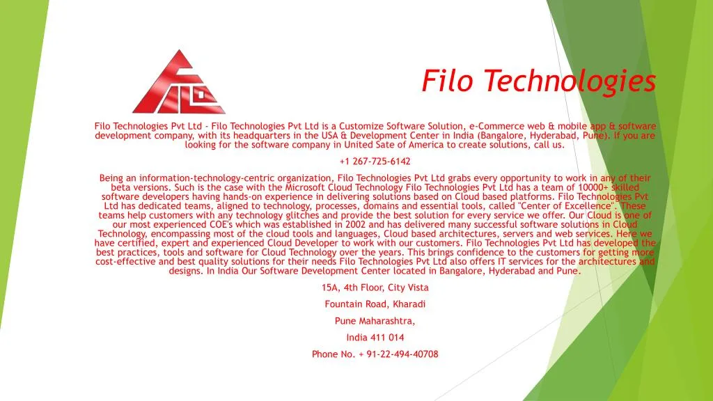 filo technologies filo technologies pvt ltd filo