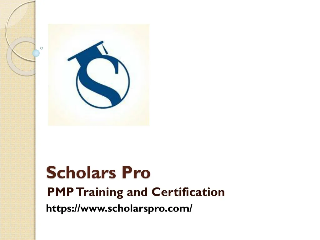 scholars pro pmp training and certification https