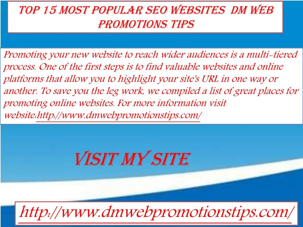 top 15 most popular seo websites