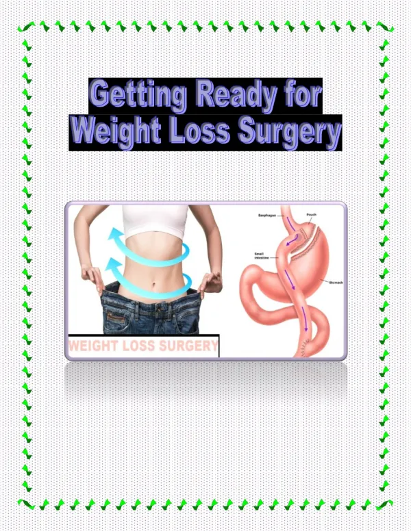 Getting Ready for Weight Loss Surgery - Total Lifestyle Credit
