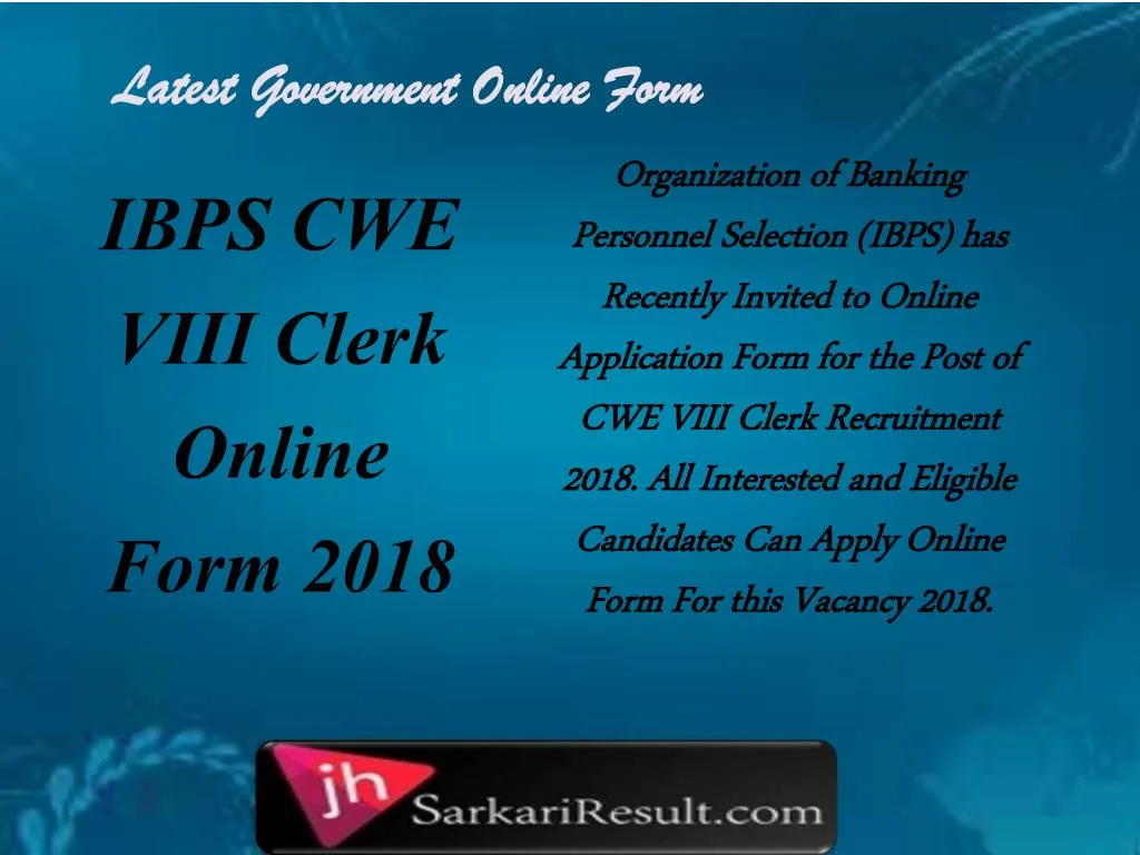 latest government online form