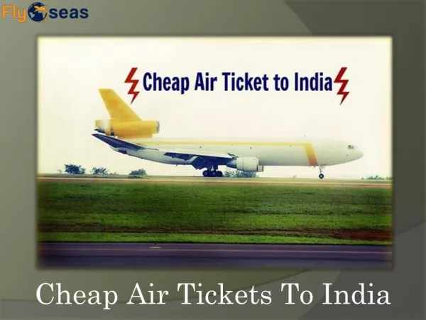 cheap air tickets to india