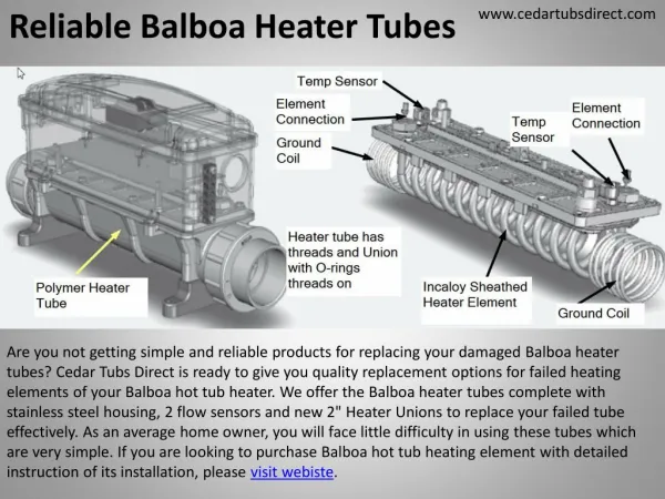 Reliable Balboa Heater Tubes
