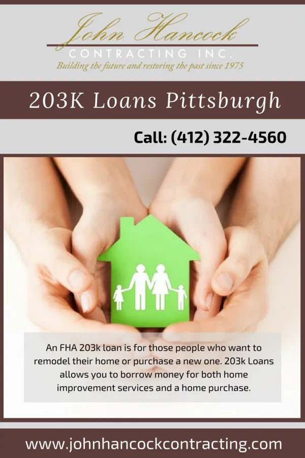 203K Loan Pittsburgh