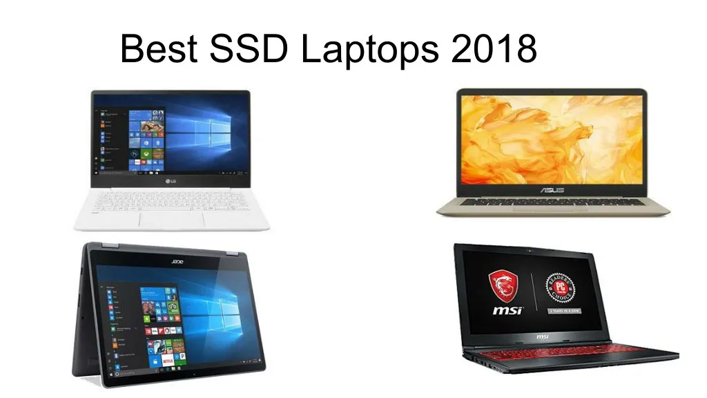 best ssd laptops 2018