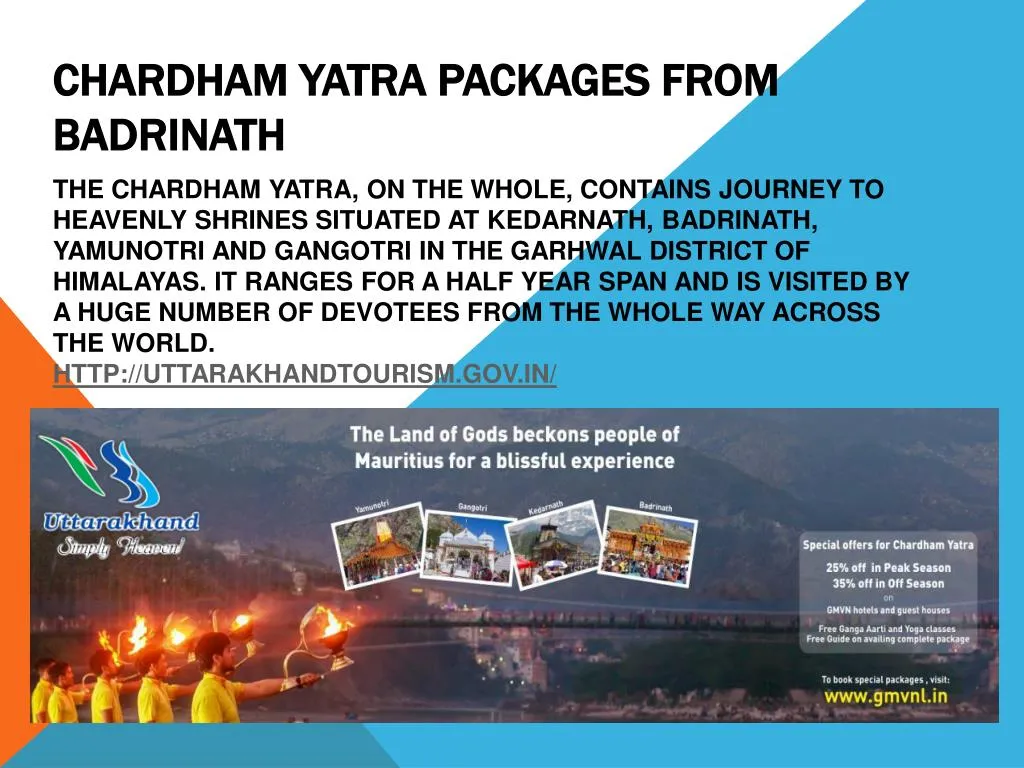 chardham yatra packages from badrinath
