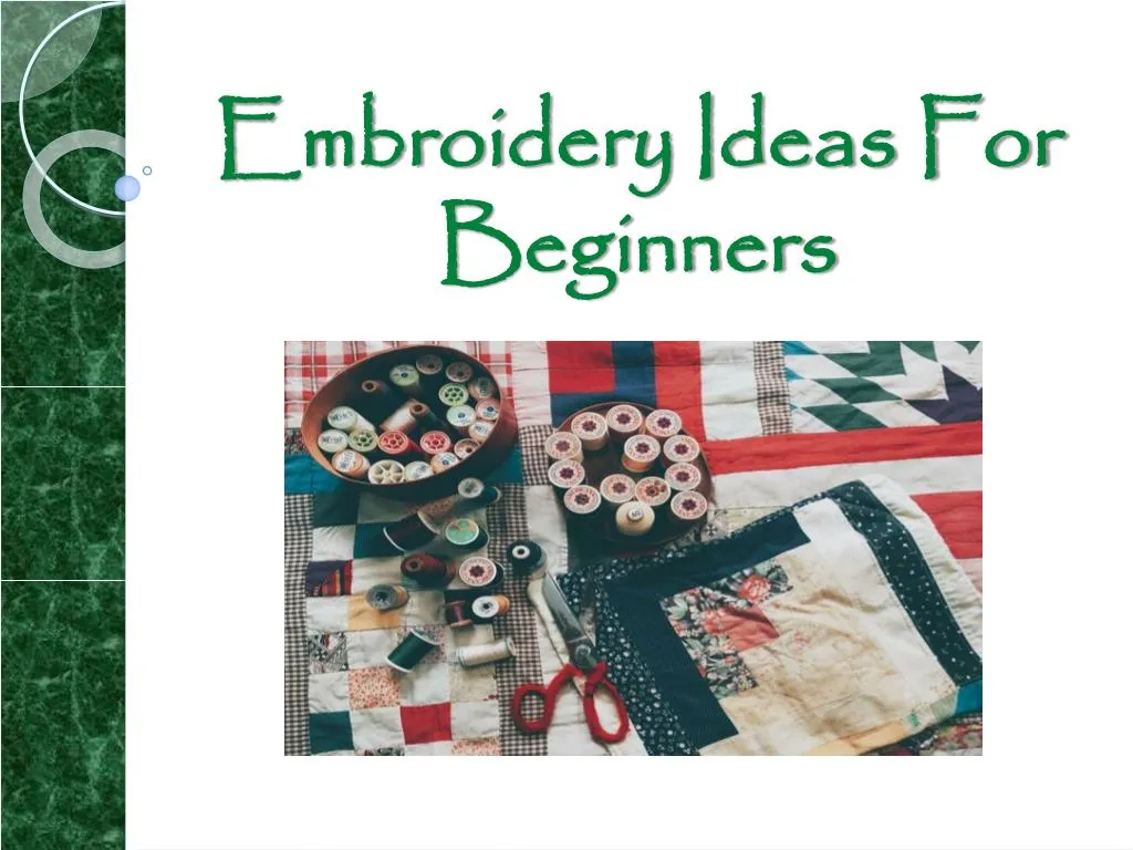 embroidery ideas for beginners