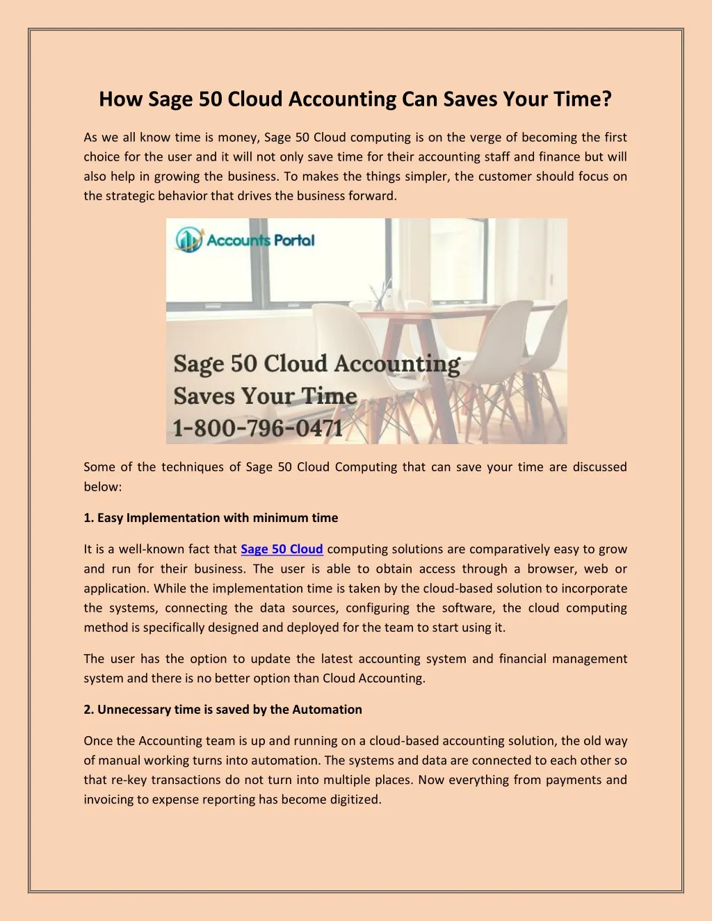 how sage 50 cloud accounting can saves your time