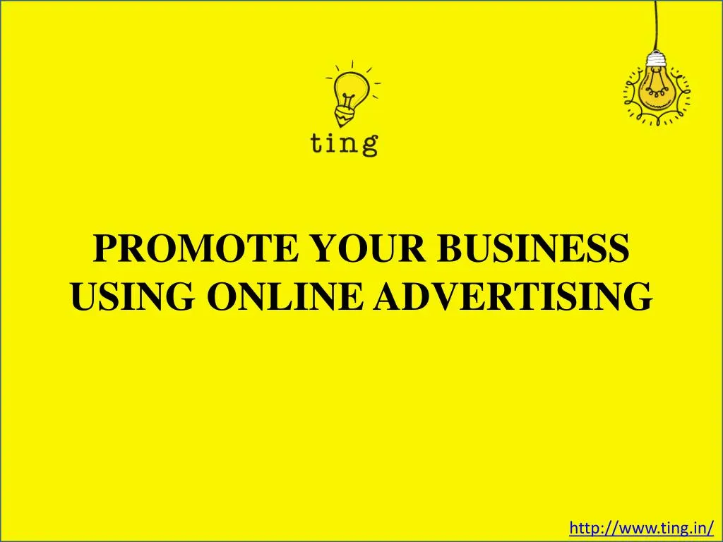 promote your business using online advertising