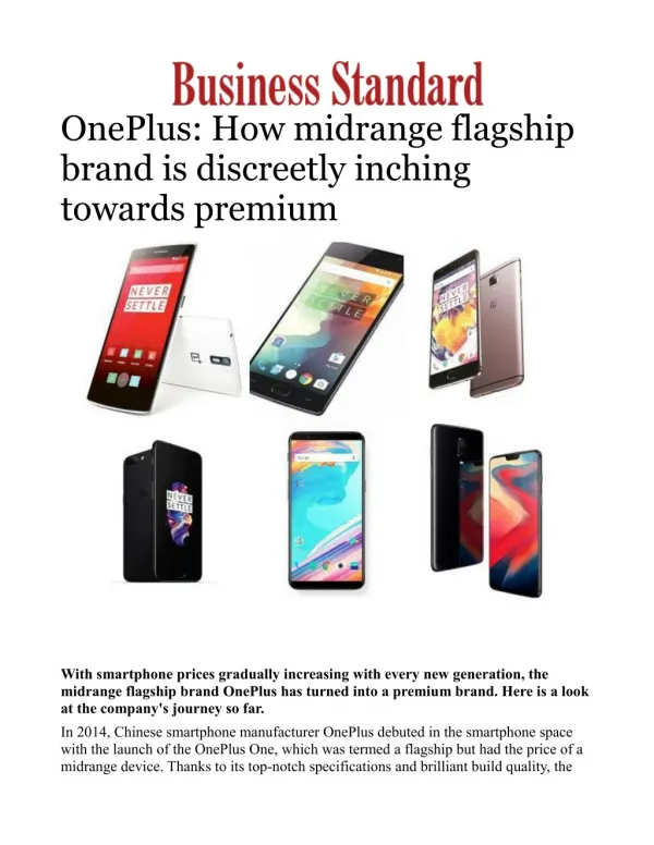 OnePlus: How midrange flagship brand is discreetly inching towards premium