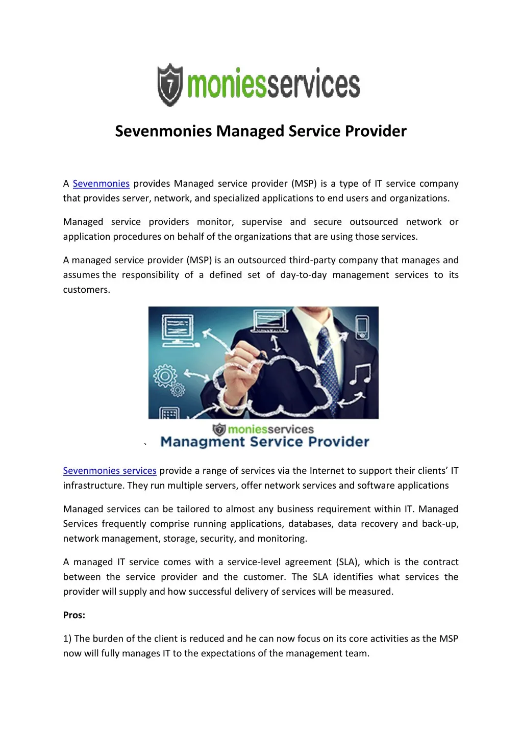 sevenmonies managed service provider