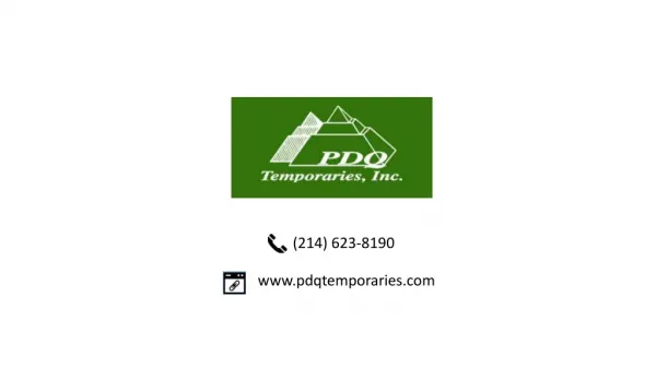 Temp in Dallas | PDQ Temporaries Inc
