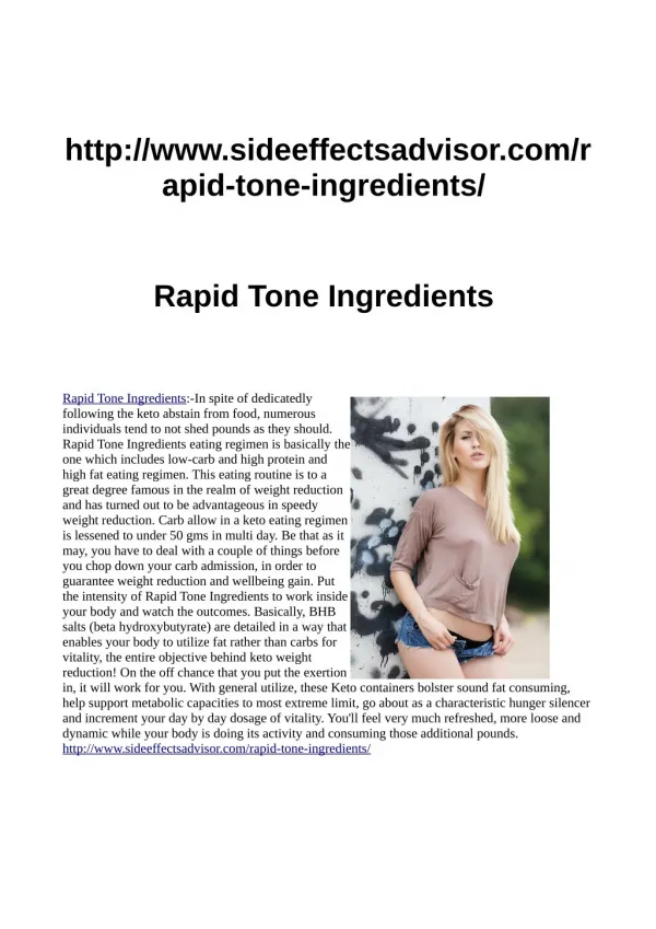 http://www.sideeffectsadvisor.com/rapid-tone-ingredients/
