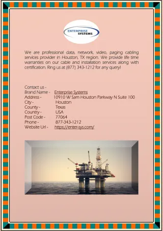 Data Cabling Installation Services in Houston, TX - slide 1