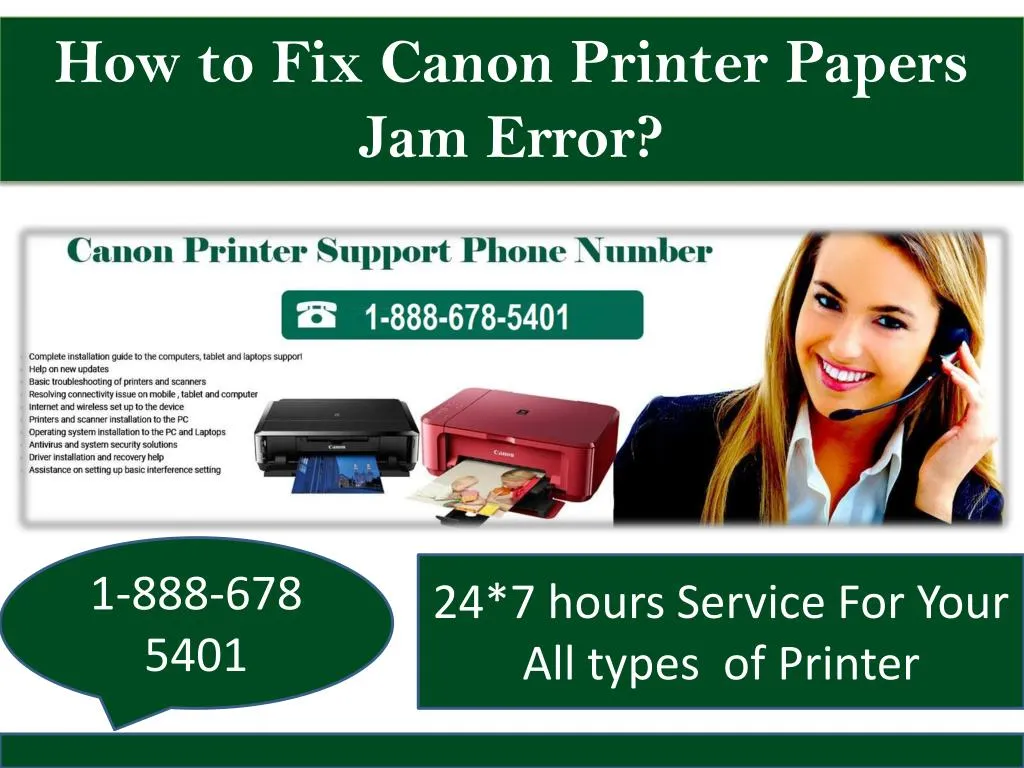 how to fix canon printer papers jam error