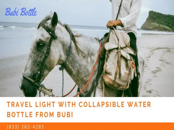 Travel Light With Collapsible Water Bottle From Bubi