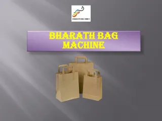 Paper Bag Making Machine - Bharath Bag Machine - slide 1