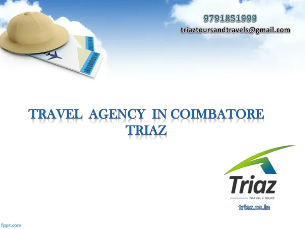 Travel Agency in Coimbatore - Triaz Travel
