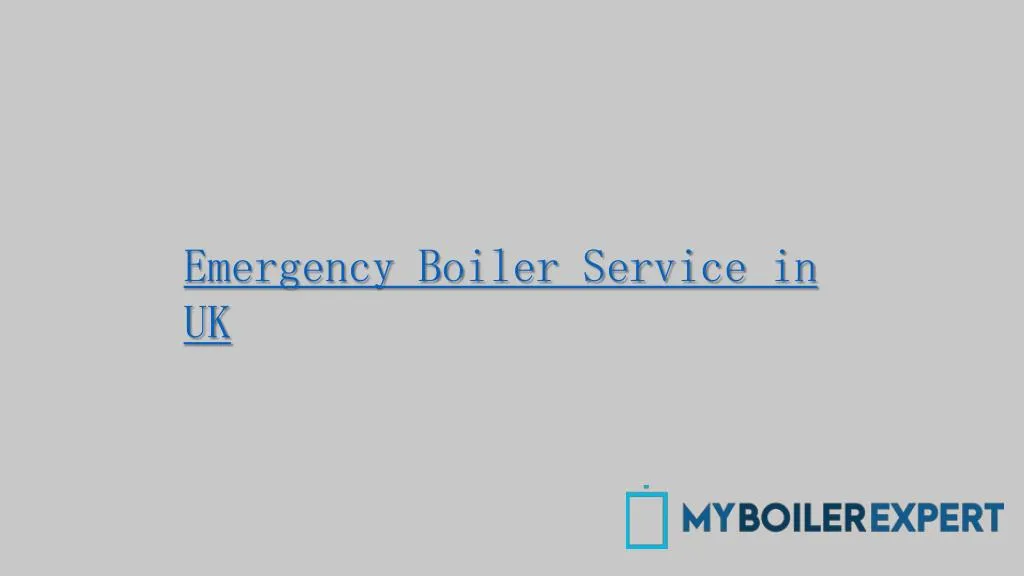 emergency boiler service in uk