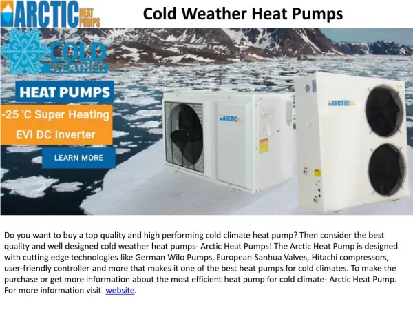 Best Cold Weather Heat Pumps