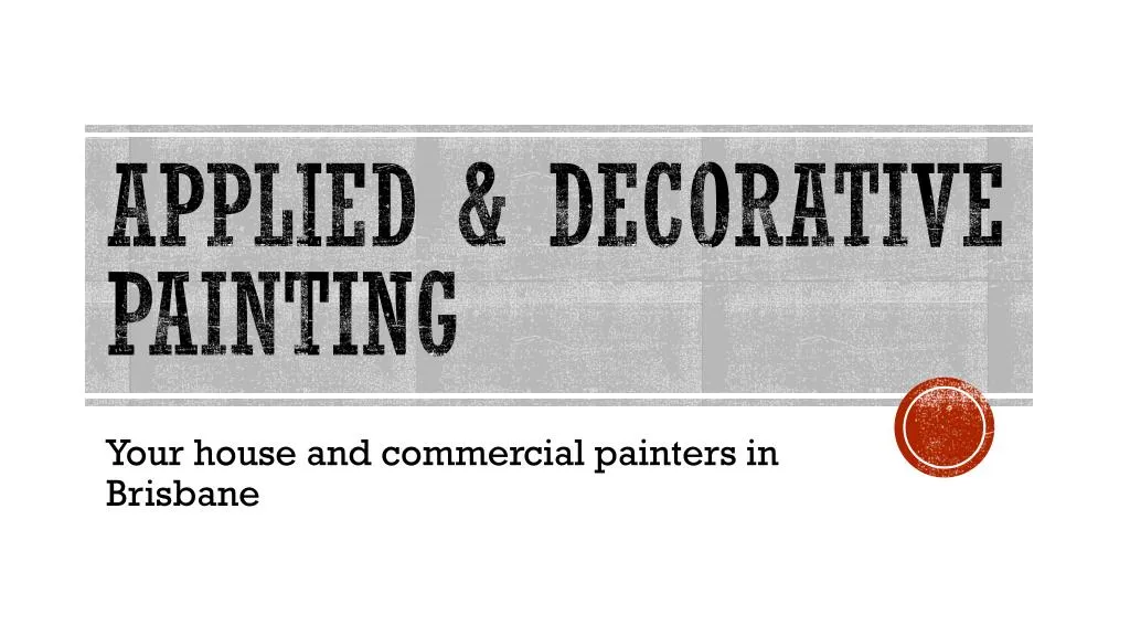 applied decorative painting