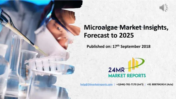 Microalgae Market Insights, Forecast to 2025