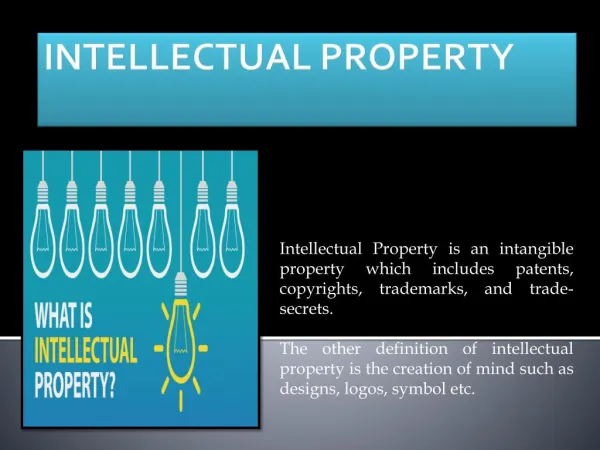 Reasons why to protect the Intellectual Property