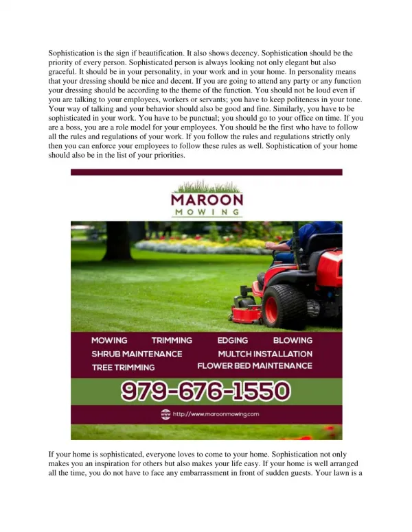 Mowing Lawn Services