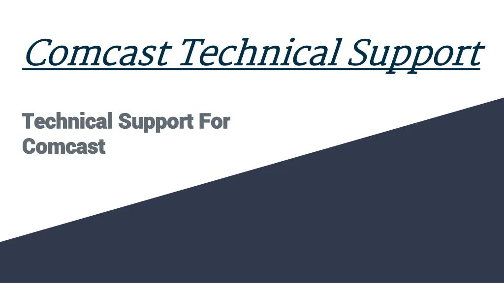 comcast technical support