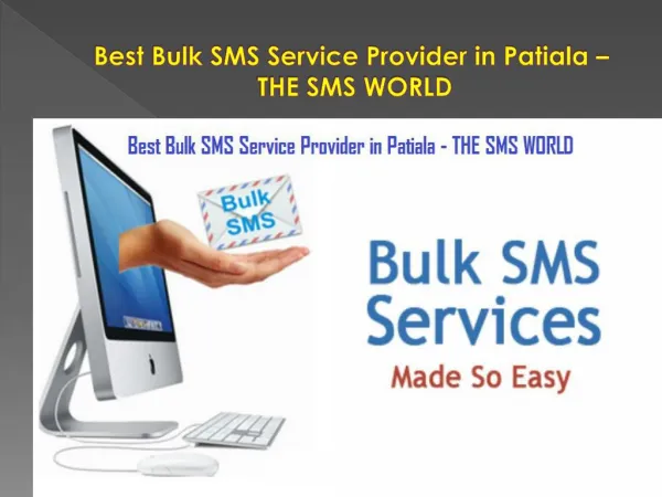 Best Bulk SMS Service Provider in Patiala